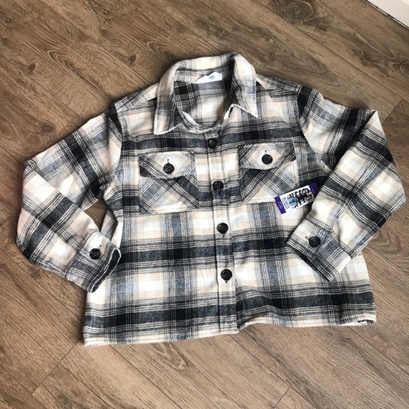 BB Dakota Steve Madden plaid boxy shacket. NWT size XXL - Picture 1 of 6